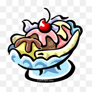 Banana Split, Soda Fountain Royalty Free Vector Clip Art ClipartFlare.com 