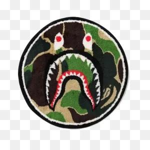 A Bathing Ape Abc Shark Rug - Green Camo – Grails Sf