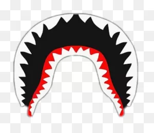 Bape Mouth Png - Bape Shark White Logo | Full Size Png Download ClipartFlare.com 