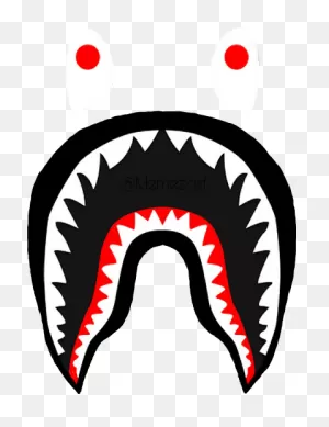 Freetoedit#bape #logo #supreme #hypebeast #shark #teeth ClipartFlare.com 