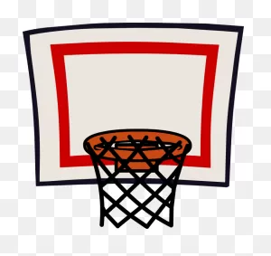Black And White Basketball Hoop - Basketball Hoop Clipart | Full ClipartFlare.com 