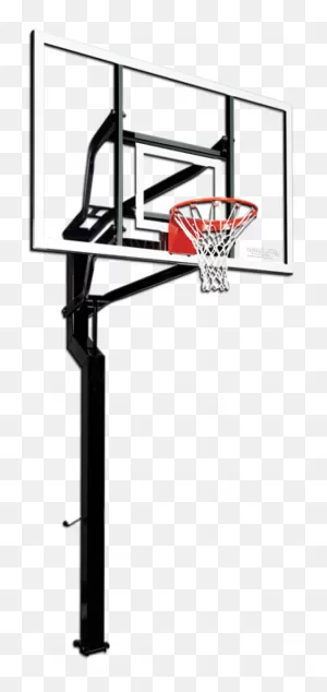 Goalsetter Launch Pro Inground Adjustable Hoop - Tophoops