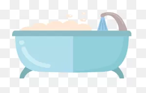 Bathroom Bathtub Vector Illustration