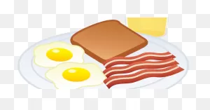 Eat Clipart Breakfast - Bacon And Eggs Drawing - Png Download ClipartFlare.com 