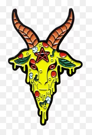 Pizza Baphomet Pin - Transparent Baphomet Png Clipart - Full Size ClipartFlare.com 