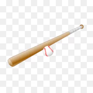 Baseball Bat And Ball Transparent Png - Stickpng
