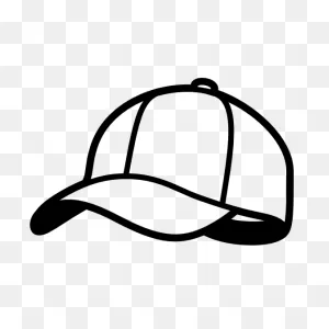 Baseball Hat Or Softball Cap Sticker