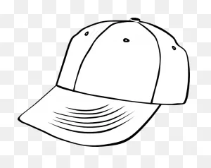Hat Baseball Cap Outlines White Hat Baseba - Baseball Cap Clip Art ClipartFlare.com 