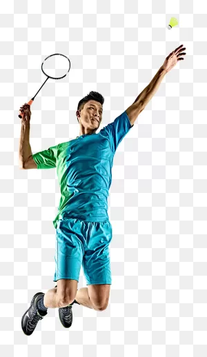 Accurate Flight Pattern - Man Playing Badminton Clipart - Full ClipartFlare.com 