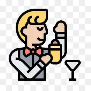 Bartender - Free Professions And Jobs Icons
