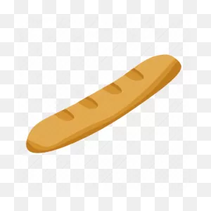 Baguette, Cartoon, Food, French, Isometric, Logo, Silhouette Icon ClipartFlare.com 