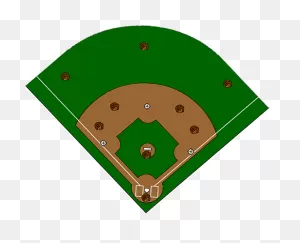 Download Hd Softball Diamond Clipart - Baseball Field Diagram With ClipartFlare.com 