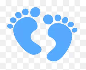 Blue Baby Feet Clipart Png Free - ClipartFlare