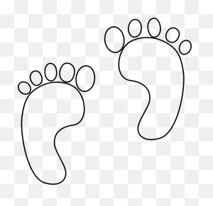Printable Baby Feet Template | Free Stencils Printables, Free ClipartFlare.com 