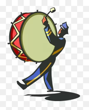 Clip Art Royalty Free Library Marching Band With Drum - Drummer ClipartFlare.com 