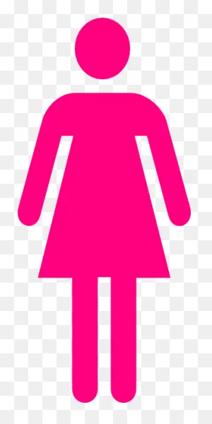 Pink Bathroom Sign Clipart - Clipart Suggest