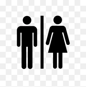 Unisex Public Toilet Bathroom Sign - Toilet Png Download - 862*870 ClipartFlare.com 