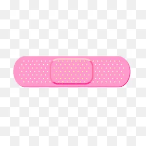 Oblong Pink Band Aid Bandage Sticker