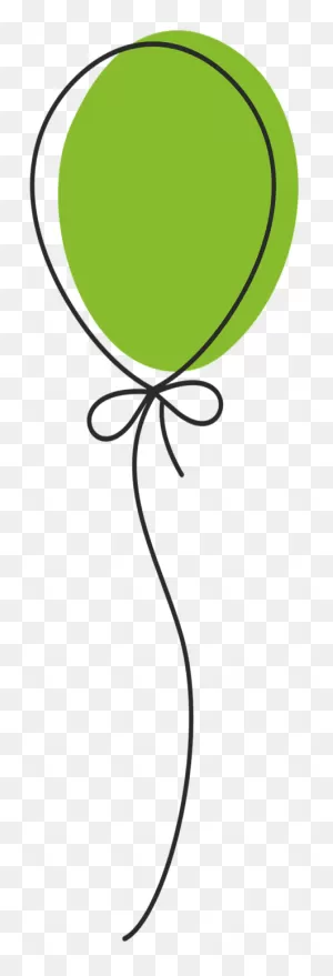Balloon String Png - Globo Verde Png Clipart - Full Size Clipart ClipartFlare.com 