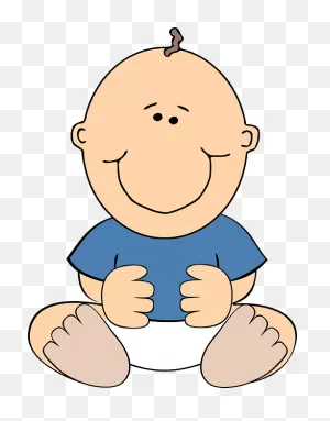 Free Image On ClipartFlare - Baby, Sit, Smile, Diaper | Baby Clip Art ClipartFlare.com 
