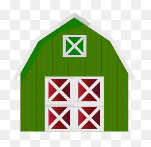 Farmer Barn Area Line Clipart - Farmer Clipart Occupations Clip Art