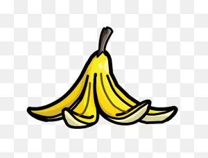 Banana Peel Clipart Transparent Png - Stickpng