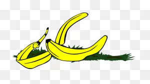 Download Banana Peel Slippery - Banana Peel Clip Art Png Image ClipartFlare.com 