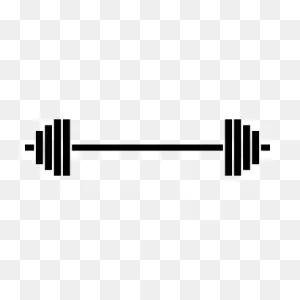 Traditional Barbell Clipart Transparent Png - Stickpng
