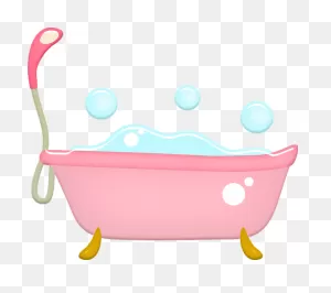 Bathtub Bubbles Pink - Free Image On ClipartFlare