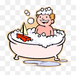Download Hd Boy Taking A Bath Royalty Free Vector Clip Art ClipartFlare.com 