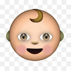 Download White Baby Emoji | Emoji Island