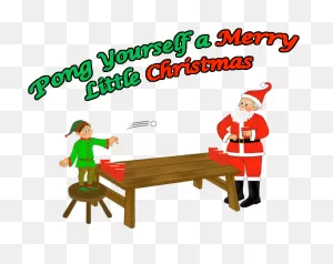 Pong Yourself A Merry Little Christmas - Santa Claus Beer Pong ClipartFlare.com 