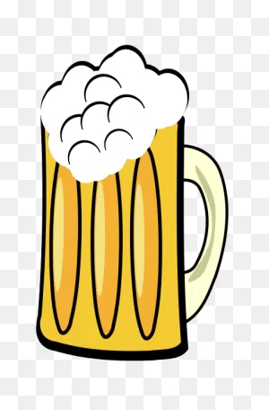 Black And White Beer Mug Png Transparent - Clipart World