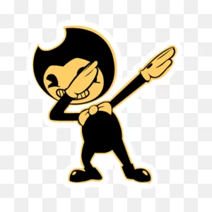 Dabbing Bendy Sticker - Sticker Mania