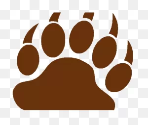 Brown Bear Clipart Paw - Grizzly Bear Paw Logo - Png Download ClipartFlare.com 
