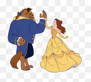 Belle And The Beast Clip Art - Beauty And The Beast Png ClipartFlare.com 