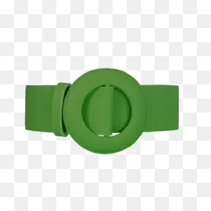 Emerald Green Oval Buckle Belt By Beltbe