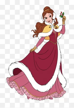 New Belle Holding Mistletoe - Beauty And The Beast: The Enchanted ClipartFlare.com 