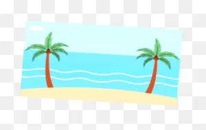 Summer Paradise Vacation Sand Sky Travel Holiday. Vertical, Beach ClipartFlare.com 