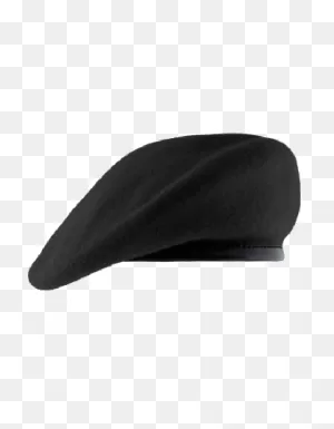 Fitted Beret W/leather Sweatband Unlined