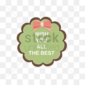 Best Wishes Sticker Vector Image - 1290928 | Stockunlimited