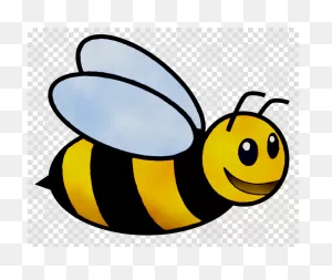 Cartoon Bee Clipart - Bee, Yellow, Cartoon, Transparent Clip Art