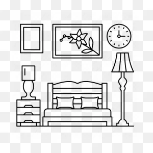 Bed, Side Table, Bedrooms, Picture Frame, Lamp, Master Bedrooms ClipartFlare.com 