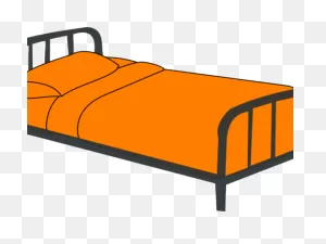 Bedroom Clipart Small Bedroom - Transparent Bed Clip Art - Png ClipartFlare.com 