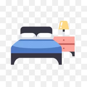Bed, Bedroom, Furniture, House, Interior, Lamp, Room Icon - Download ClipartFlare.com 