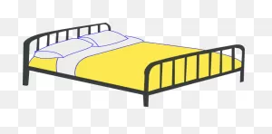 Double Bed Clipart - ClipartFlare