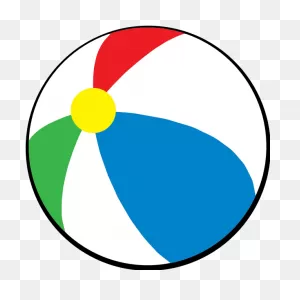 Beach Ball Vector Drawing | Free PNG-WebP