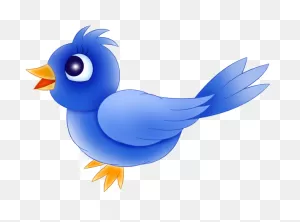 Cartoon Blue Bird Clipart - Cartoon Images Of A Bird - Png ClipartFlare.com 
