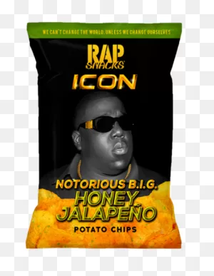 Notorious Big Rap Snacks Honey Jalapeno Potato Chips 2.5 Oz ClipartFlare.com 