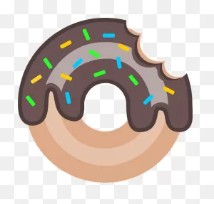 Donut With Sprinkles - Bite Taken Clipart. Free Download ClipartFlare.com 